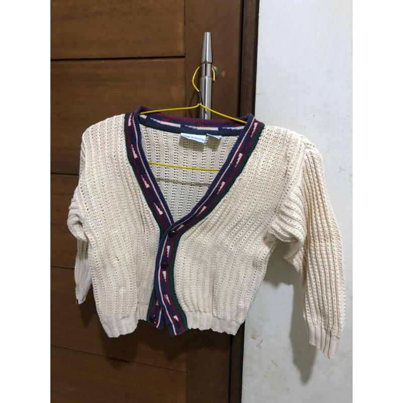 baju cewek/rajut vintage/sweater second/baju rajut putih