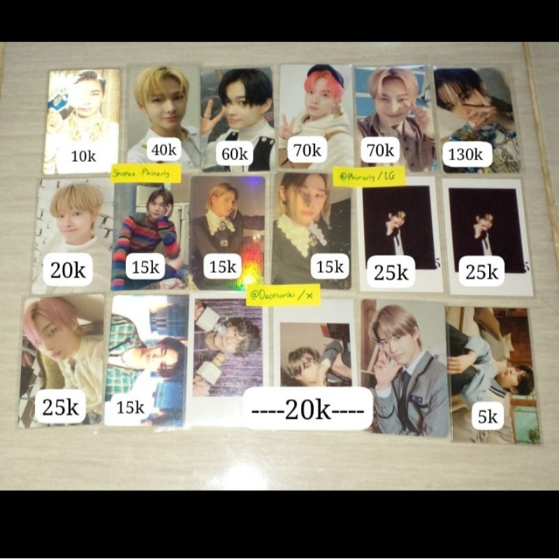 photocard ni-ki senkou/batik spc sunoo rpc heeseung ggu ggu polaroid torec tc