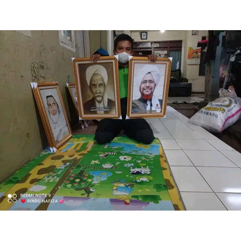 Cetak Foto Ulama Dan Habib Bingkai Kaca/Pigura/Frame Foto
