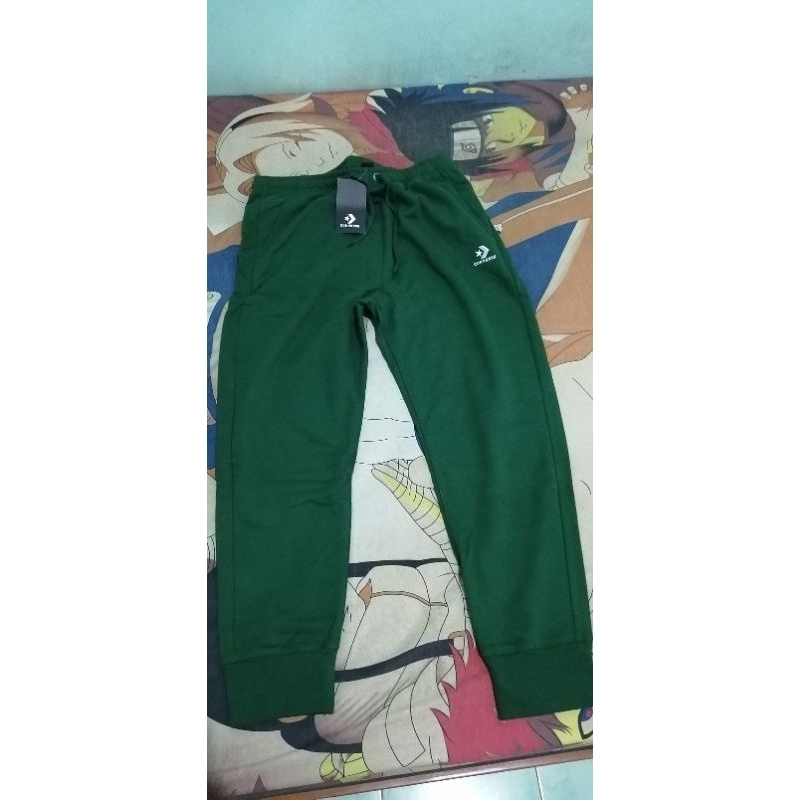 Celana Jogger Converse Hijau Botol Sz. L Original BNWT