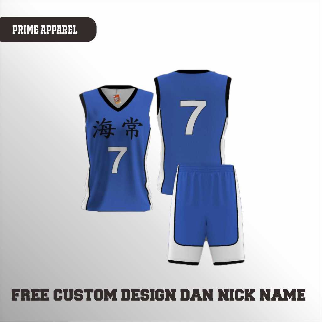 Jersey Anime Kuroko No Basket Cosplay Free Custom Nama Dan Nomer