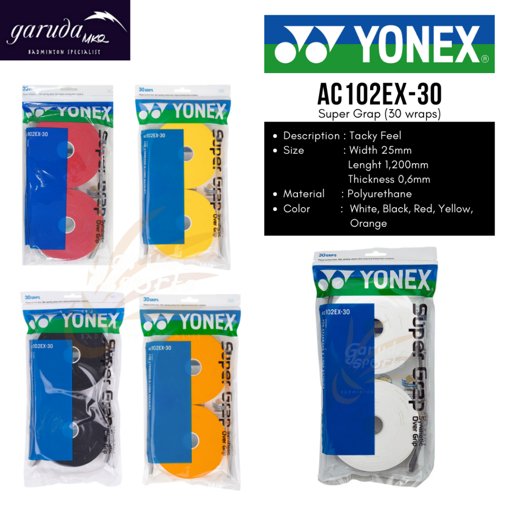 GRIP YONEX BADMINTON AC102 / YONEX AC 102 REPACK / GRIP TENNIS YONEX