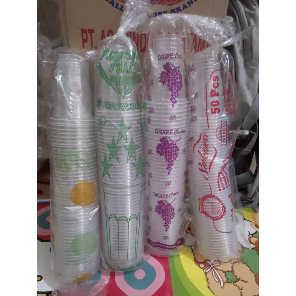 Cup Minuman Cup Plastik Gelas kopi Gelas Plastik Cup kopi ukuran 220ml