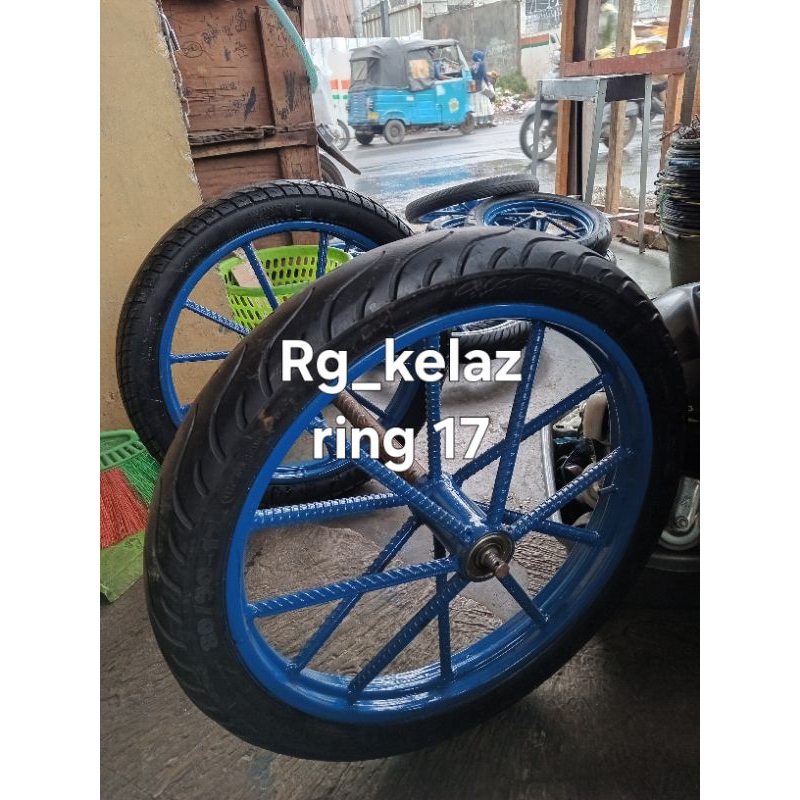 RODA GEROBAK RING 17 satu pasang palang 6 besi 10mm