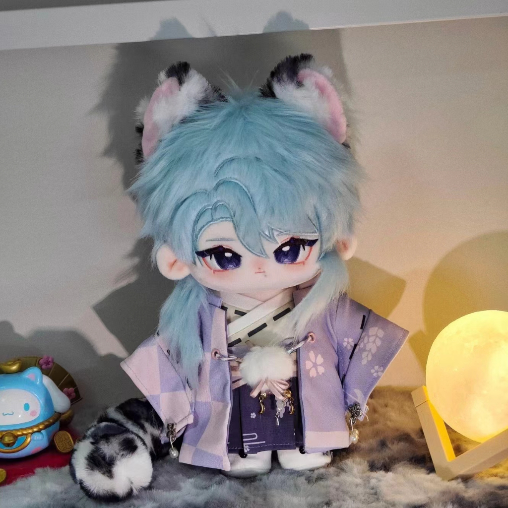 [READY STOCK] doll ayato genshin impact boneka kamisato ayato doll 20cm ayato - white