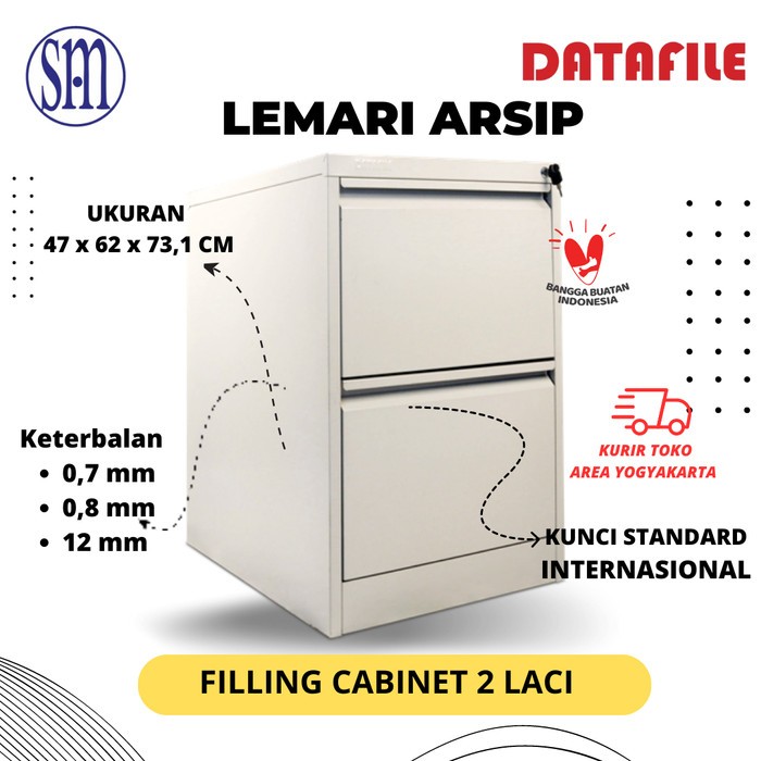 Datafile Lemari Arsip 2 Laci (Filling Cabinet 2 Laci)