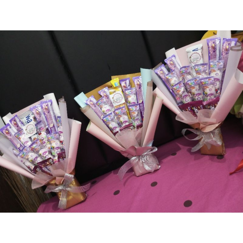 

Buket permen Marshmellow kertas Random