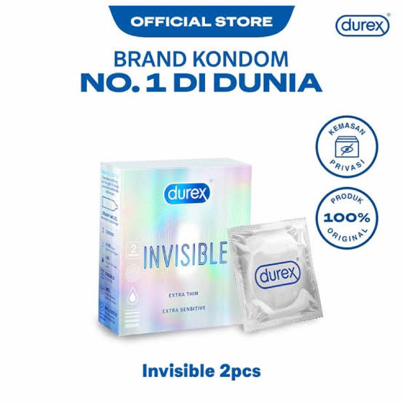 DUREX Condom Invisible Isi 2 pcs | Kondom Durex