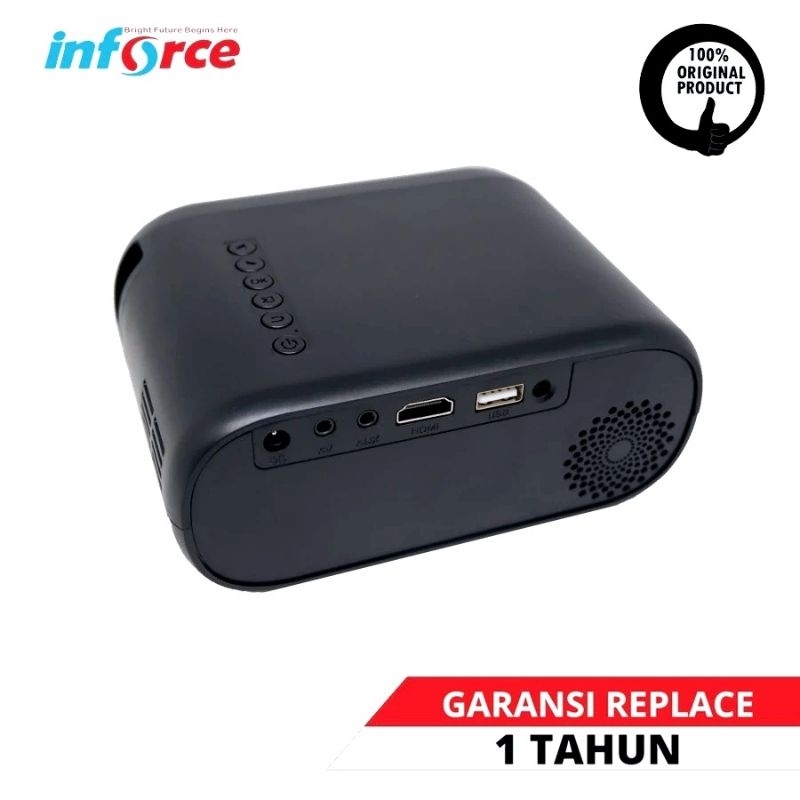 Mini LCD Proyektor INFORCE Mini AJ12 Black Semarang