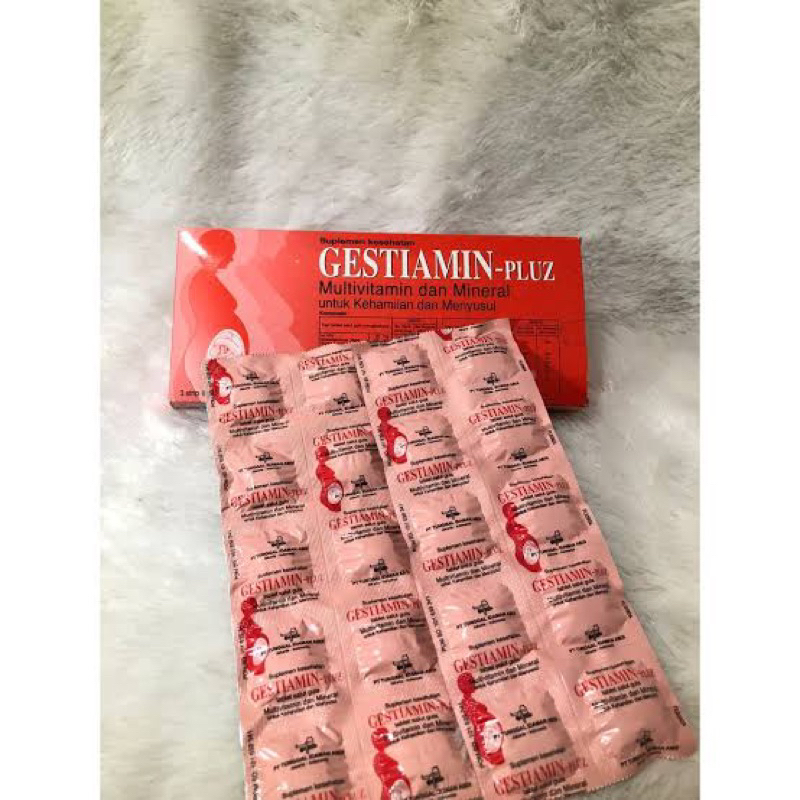 ECER 10 TABLET GESTIAMIN Plus | Suplemen Vitamin Ibu Hamil & Menyusui