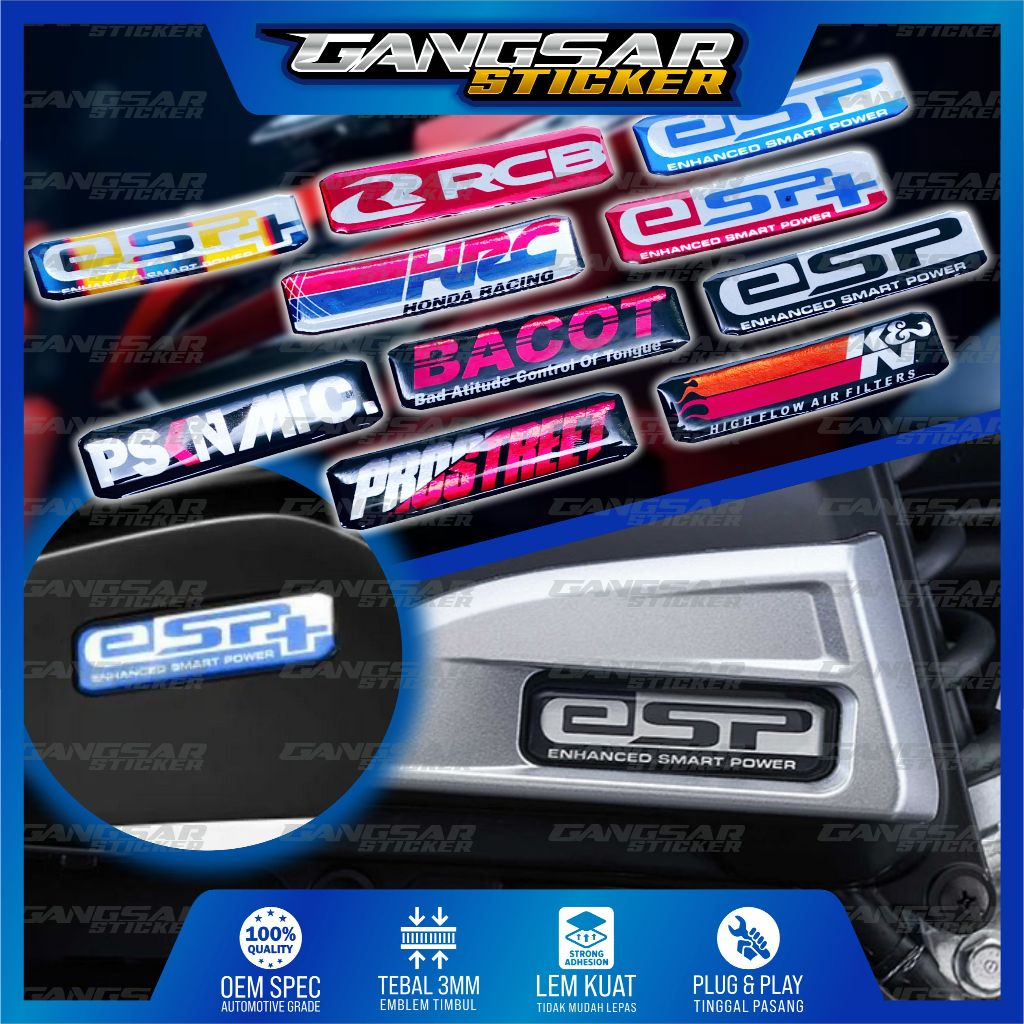 emblem box filter honda / stiker box filter matik honda / emblem box filter motor honda / stiker box