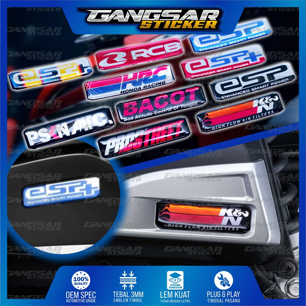 emblem box filter honda / emblem esp honda / emblem esp honda / emblem filter honda