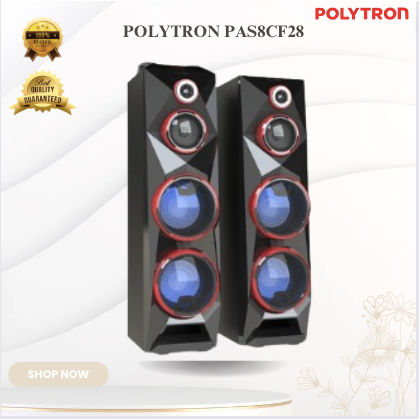 Polytron Active Speaker PAS8CF28 8inch/PS-8CF28/PS 8CF28/Polytron Wireless Speaker Termurah Ori