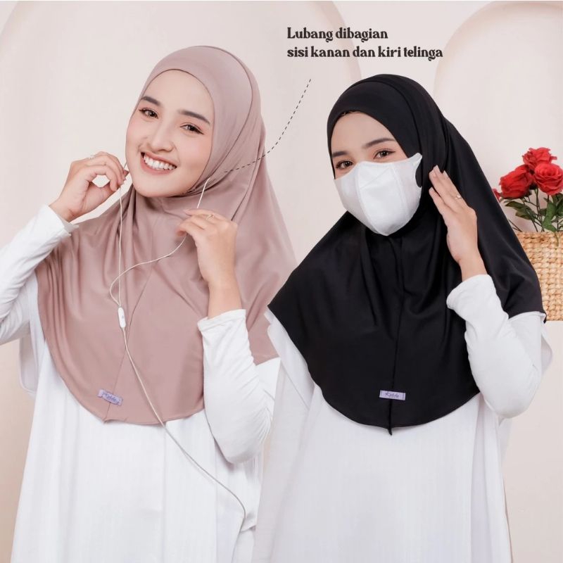 [PREMIUM STUFF] Hijab Sport Olahraga tanpa Pet / Non Pet / Hijab Instan / Hijab Jogging best seller 