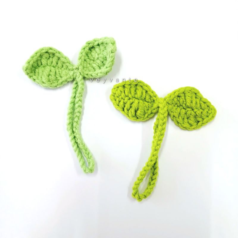 Crochet Leaf Sprout / Hiasan Headphone sijeuni NCT - veyvante