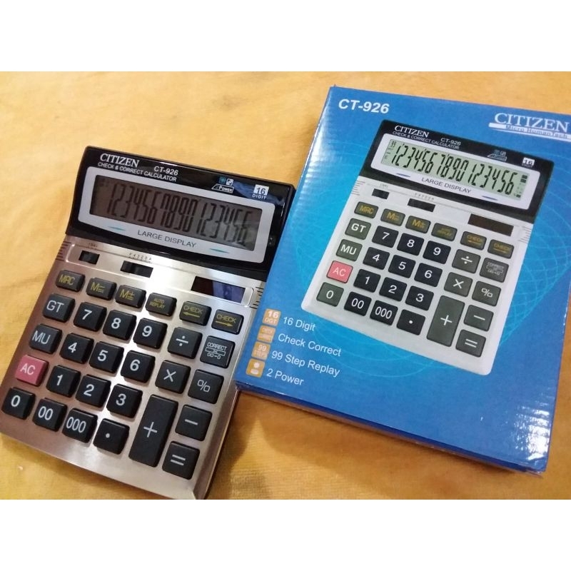 

Kalkulator Citizen CT 926 / 16 DIGIT CHECK CORRECT