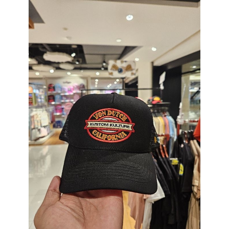 Vondutch Cap Men - Von Dutch Topi Pria - Original Black 0124