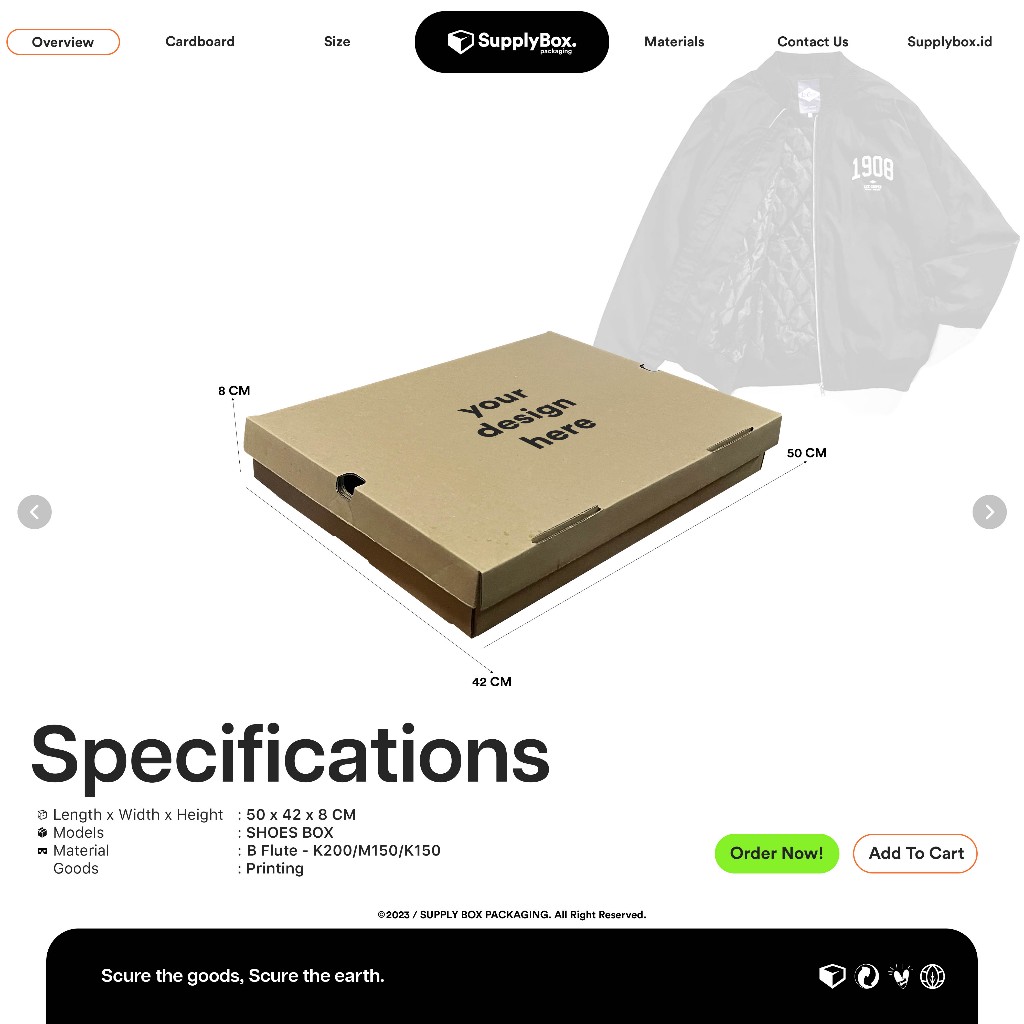 

KARDUS BOX PACKAGING PRINTING 50 x 42 x 8 CM | Kardus | Dus Box