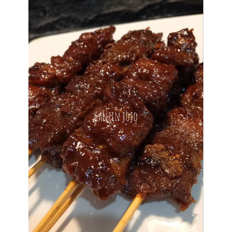 

Sate Manis Babi (pork satay) TANPA LEMAK