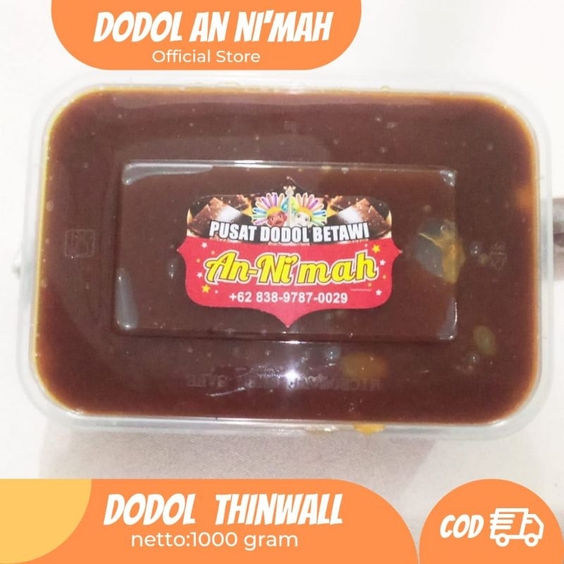 

dodol Betawi asli an Ni'mah thinwall 1kg