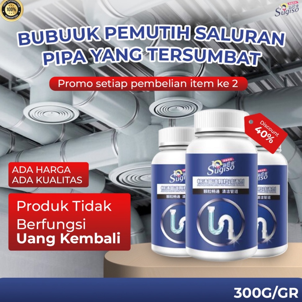pR Sugiso Bubuk Pembersih Saluran Pipa