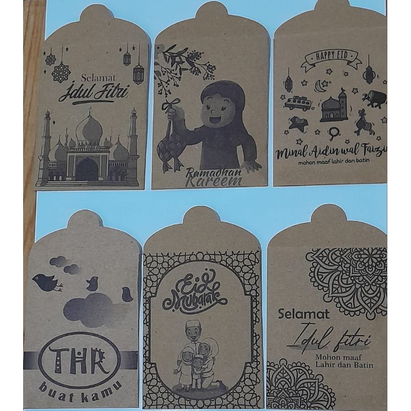 

READY Amplop angpau lebaran coklat [10pcs] - angpao murah