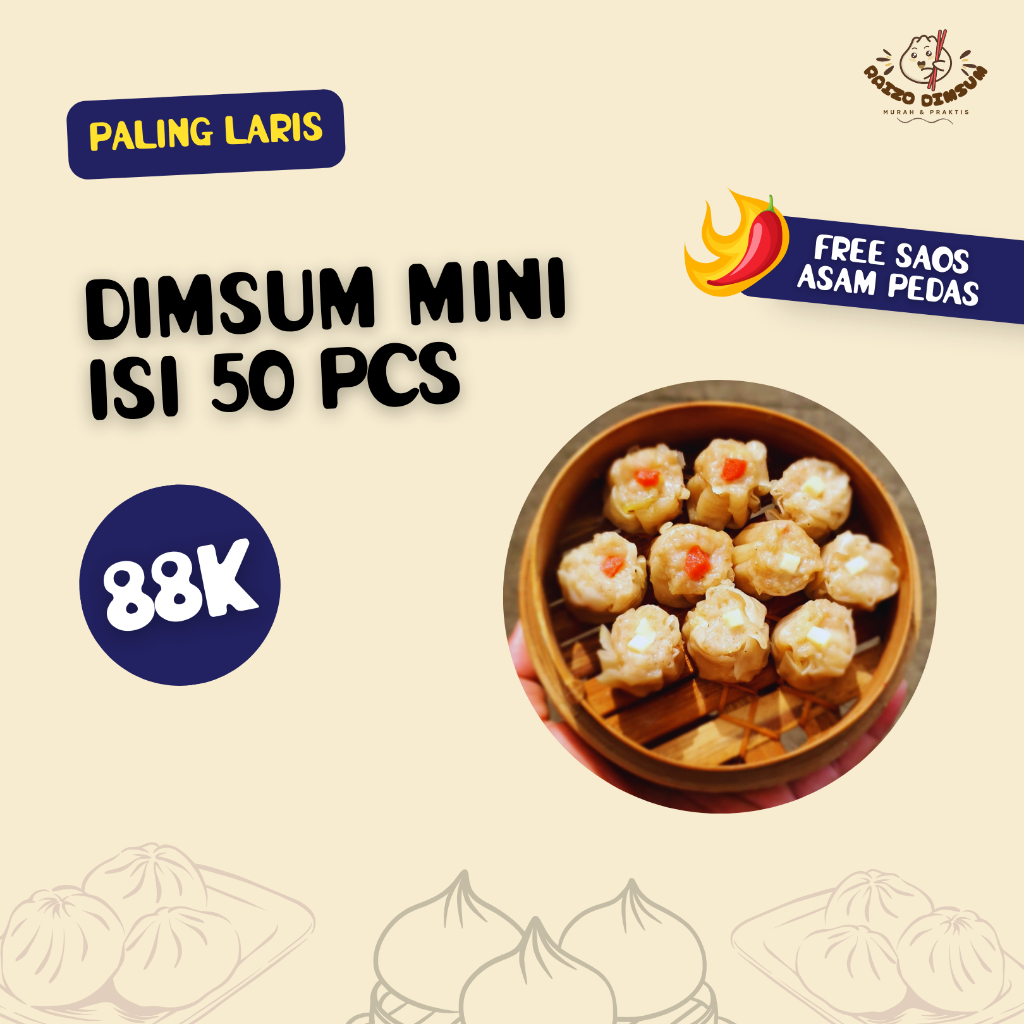 

DIMSUM AYAM MINI MIX (ISI 50 pcs)