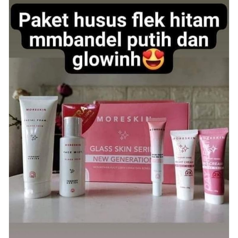 Moreskin Glaskin/Paket Moreskin/Paket Glowing Nasa/kemasan baru