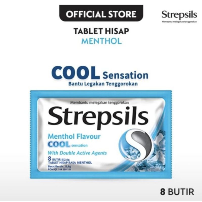 

Strepsils Menthol Flavour Strip Isi 8 Butir