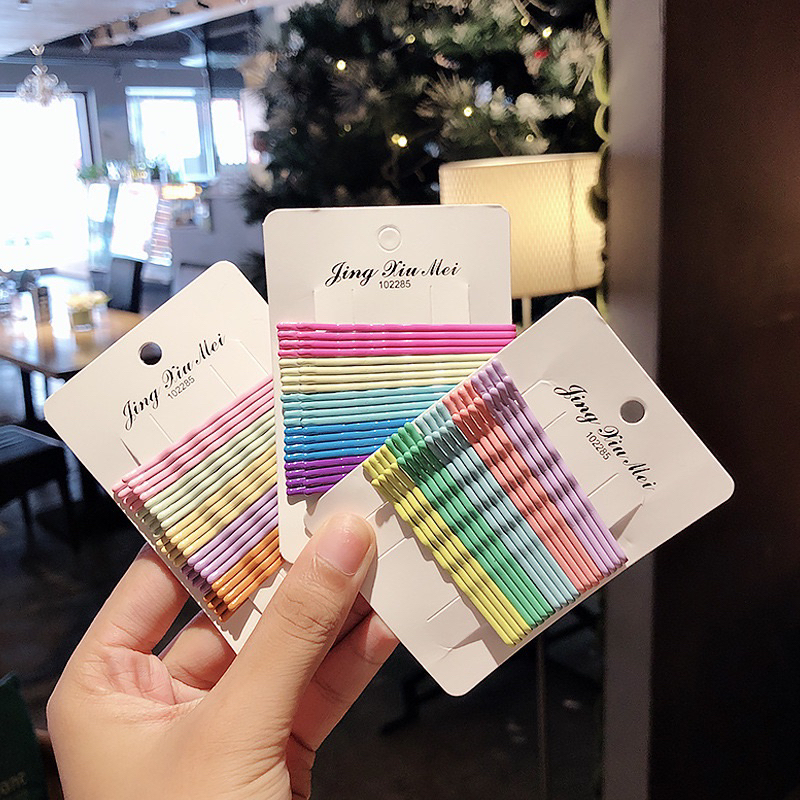 Jepitan Lidi Bobby Pin Korea / Jepit Lidi Warna Warni (isi 20pcs)