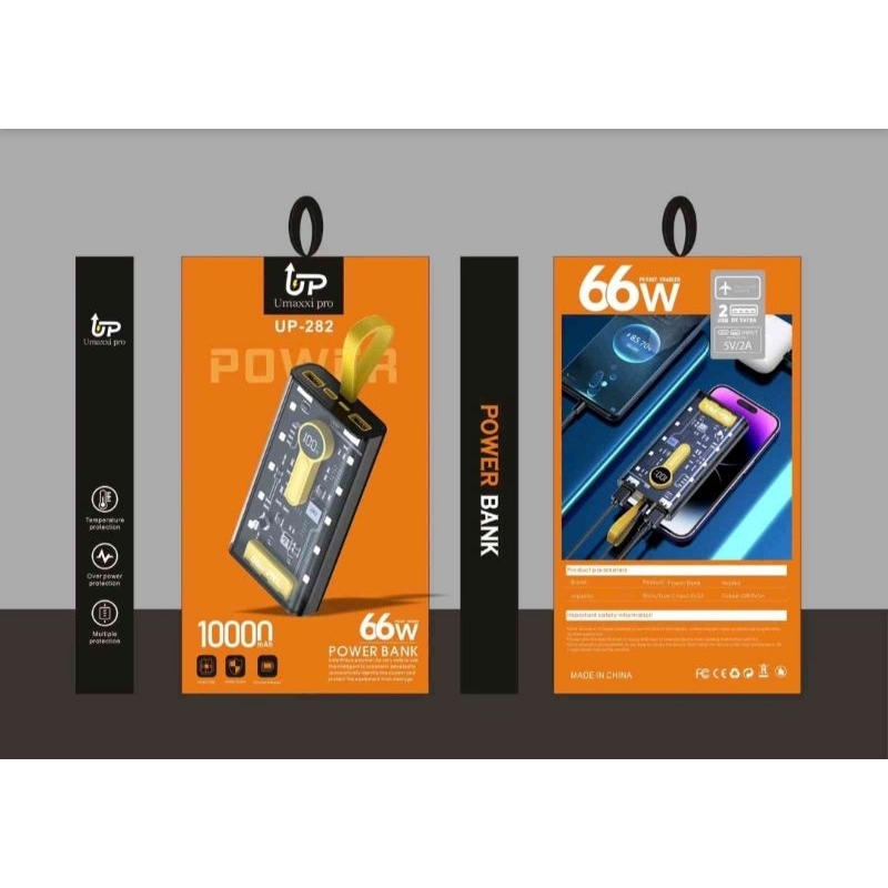 POWER BANK UMAXXI PRO UP-282 10000mAh 66WATT