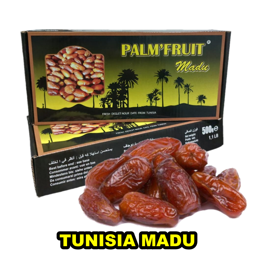 

[NEW] kurma tunisia madu 500gr/palm fruit madu [kemasan BOX MIKA]