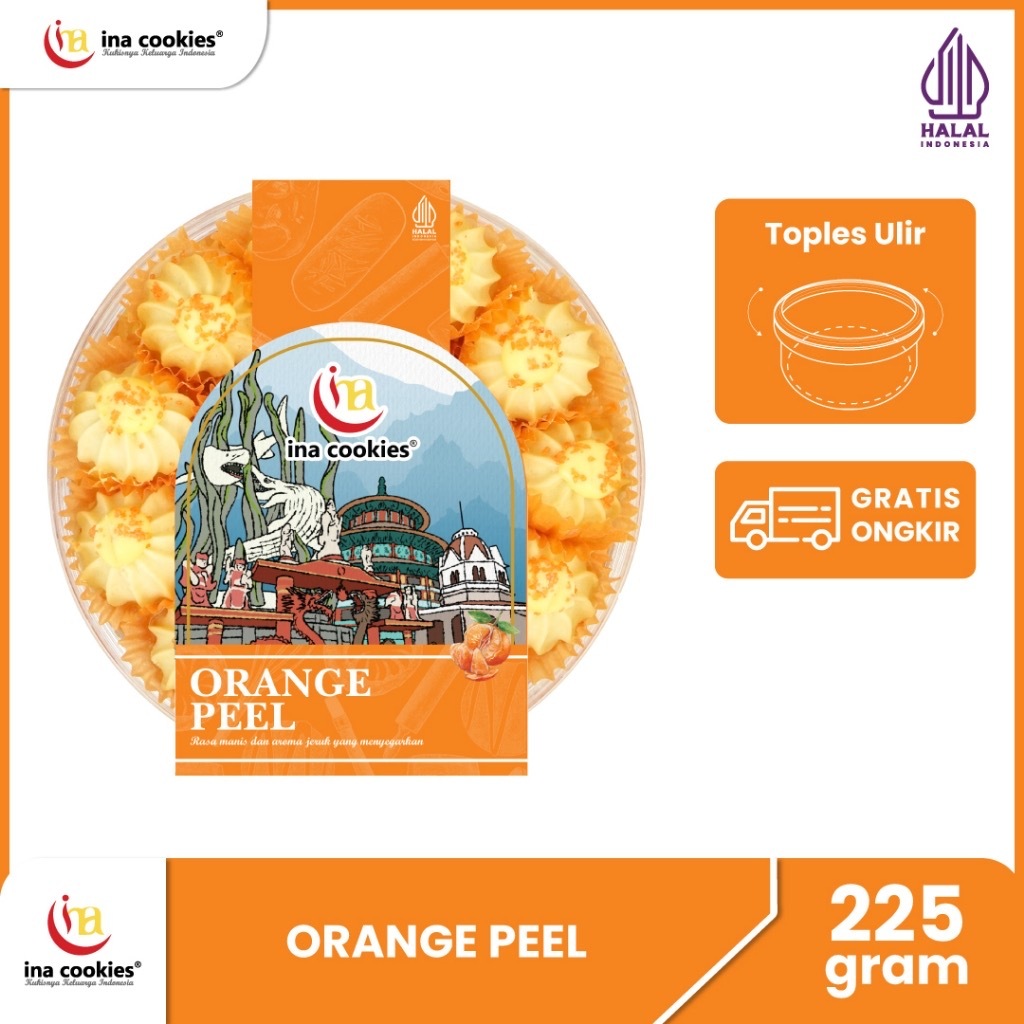 

Ina Cookies Reguler ORANGE PEEL