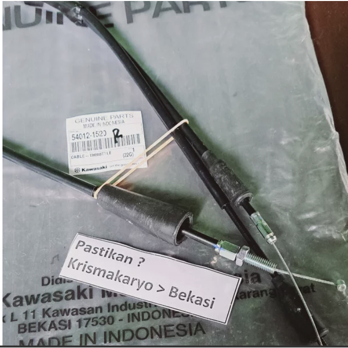 Kabel Gas Ninja R 150 Ori Stang Jepit Kawasaki