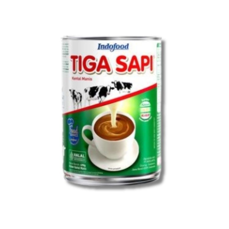 

Susu Krimer Kental Manis Tiga Sapi Plain 490g