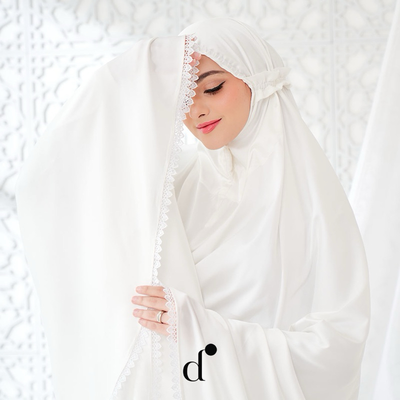 D.noktah Official - Sahara Prayer Set (Set Mukena) - Pearl White