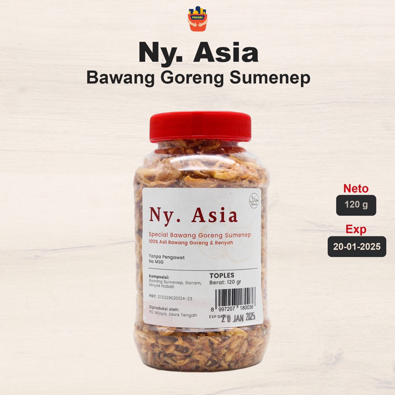 

Ny Asia Bawang Putih Goreng Sumenep 120 gram - Asli Bawang Goreng & Renyah Bahan Rempah