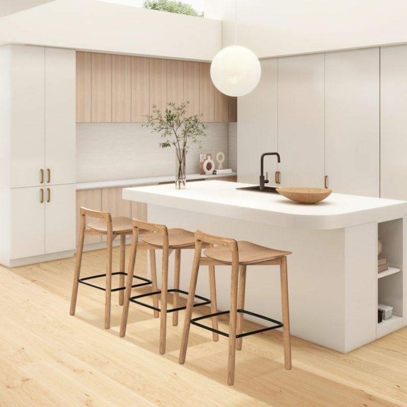 kursi bar sandaran pendek | bar stool kitcen