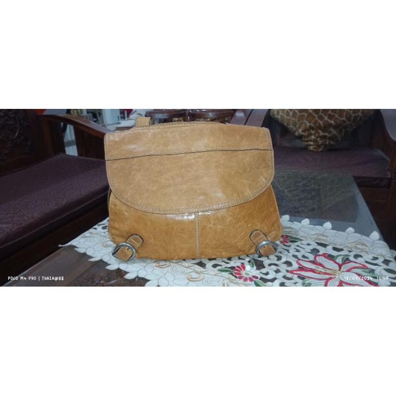 Tas Fossil Canvas Mix Leather