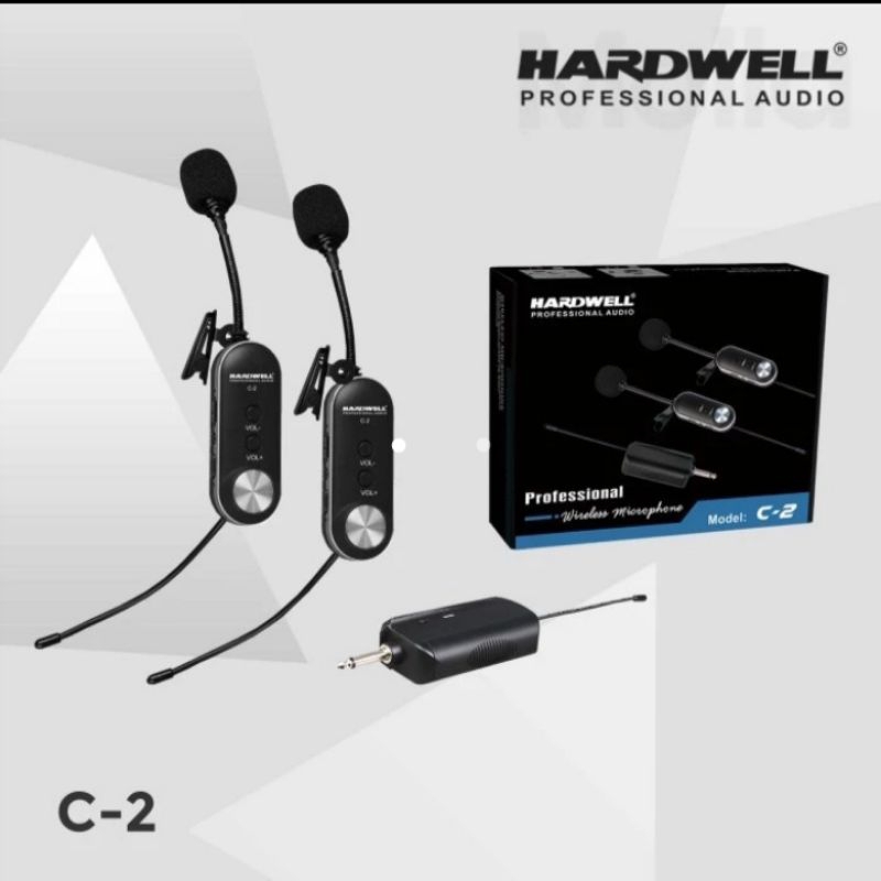 Mic Wireless Clip On HARDWELL C2 ORIGINAL Buat Imam Masjid