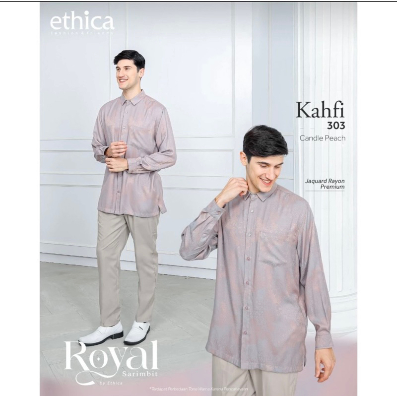 Ethica Sarimbit Keluarga 2024 Royal 17 Candle Peach