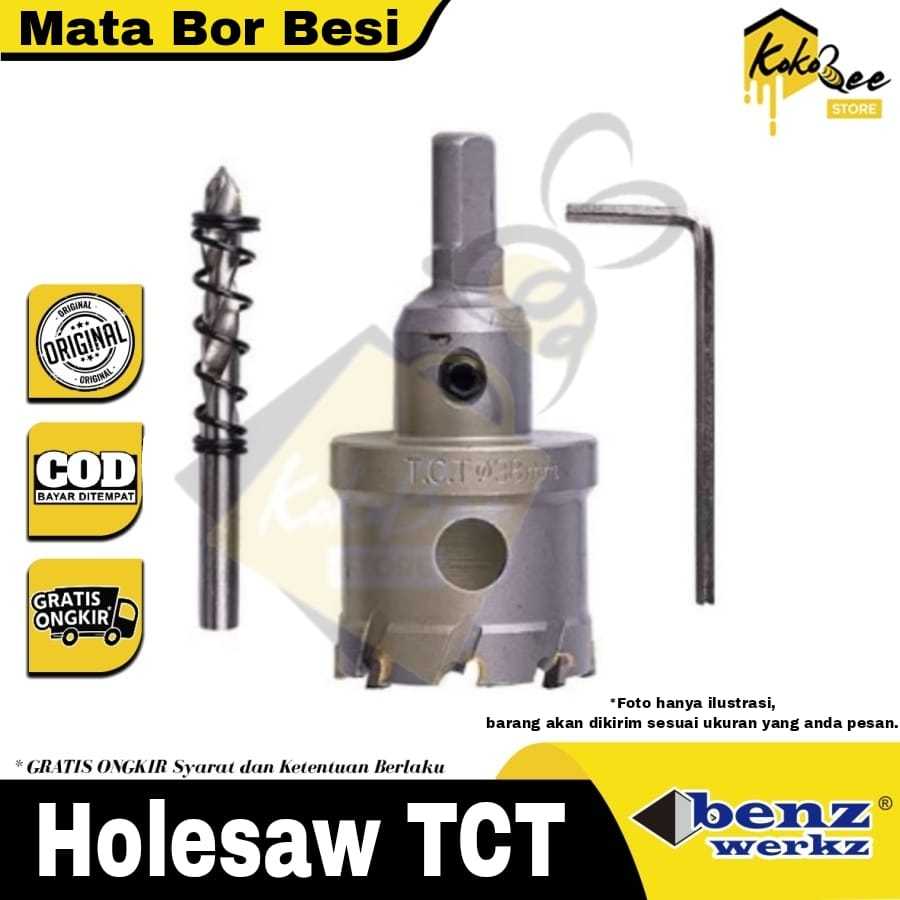 Holesaw TCT 40mm / Mata Bor Plong Stainless Besi Metal Holesaw Benz