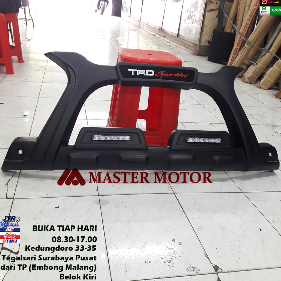 Tanduk Bumper Depan Grand Avanza Xenia dan lampu DRL Bumper X TRD Sportivo Avz 2016 2017 2018 front 