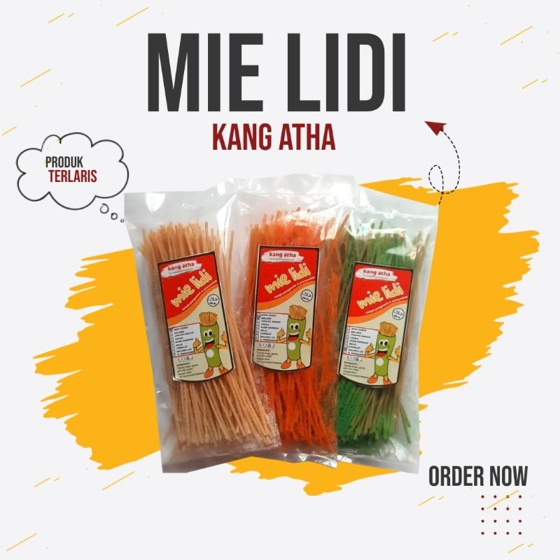 

MIE LIDI 30GRAM KANG ATHA - Mie Lidi-lidian Cemilan, Snack Pedas Termurah