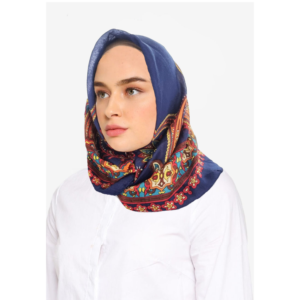 Hijab Print Motif Bahan Paris