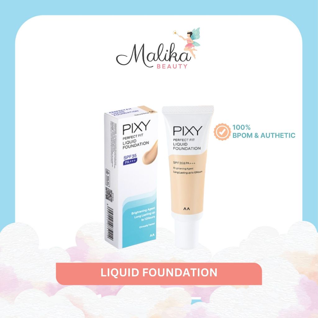 Malika Beauty | PIXY Perfect Fit Liquid Foundation | Bedak Foundation