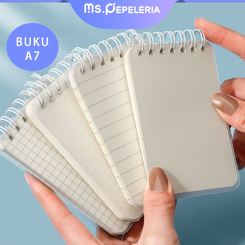 

notebook A7/scrapbook/buku tulis/buku catatan/buku catatan ring/ Buku Kecil Catatan Notes Kecil 60 Lembar-Ms.Pepeleria