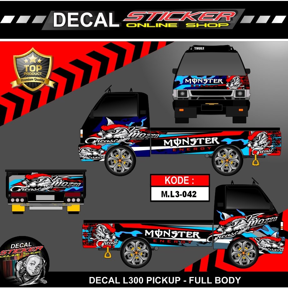 STICKER DECAL FULL BODY PICK UP  L300