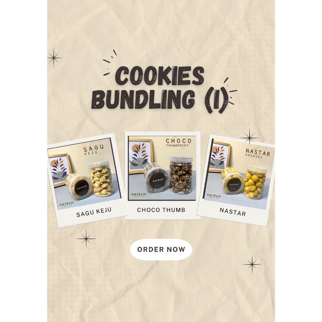 

PAKET BUNDLING I (Nastar, Choco Thumbprint, dan Sagu Keju)