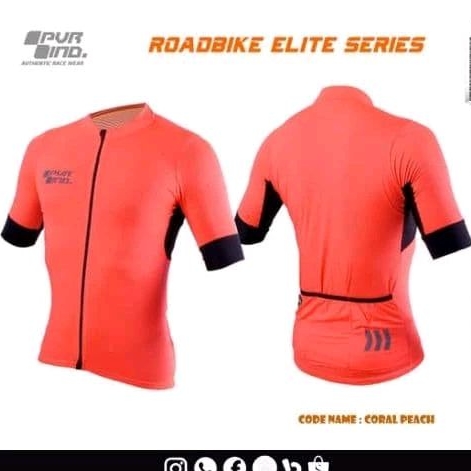 Jersey XC Roadbike PVR SOLID ORANGE ~ Jerseys RB Elite Series - Jersey Roadbike
